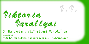 viktoria varallyai business card